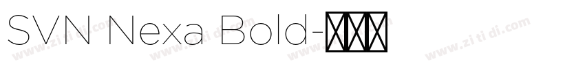 SVN Nexa Bold字体转换